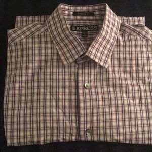 Express Men’s long sleeve button up shirt Size: M